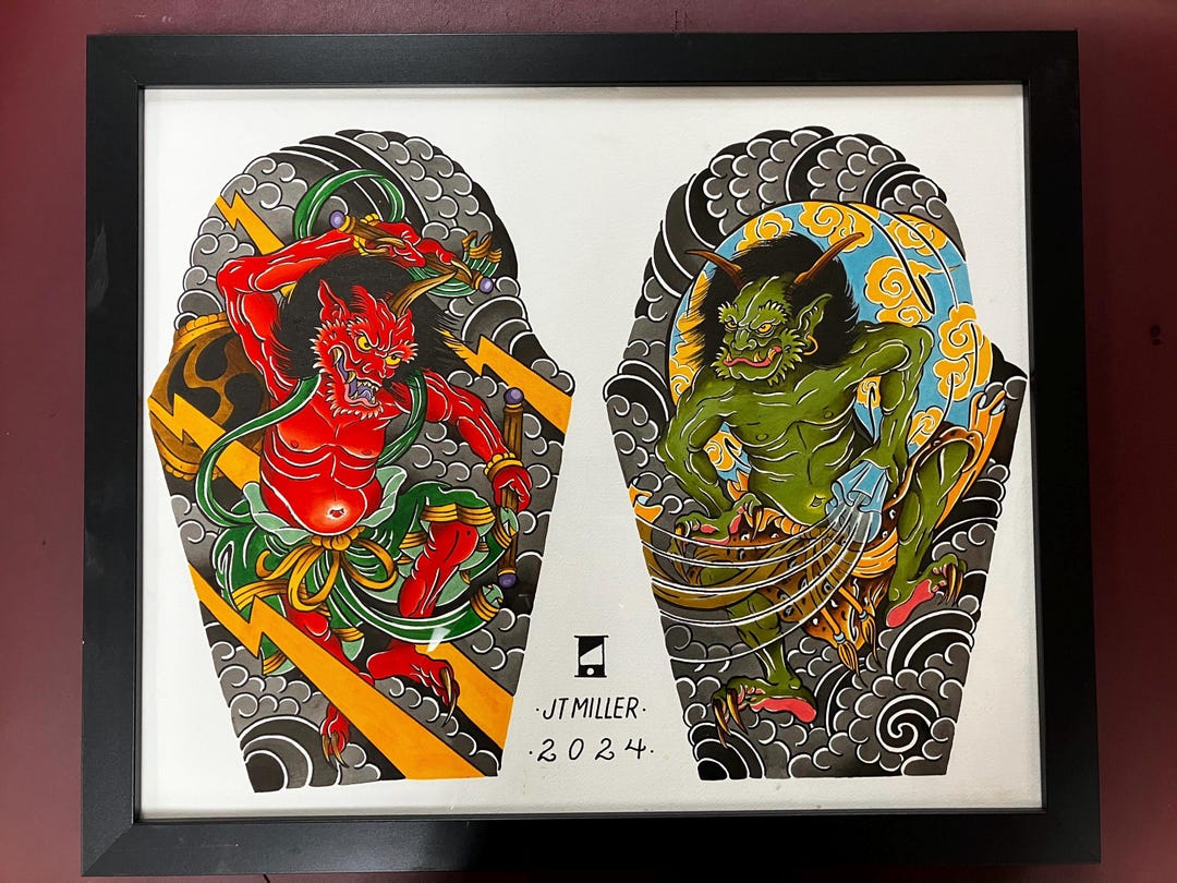 Fujin/raijin - Etsy