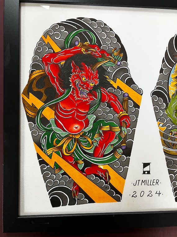 Fujin/raijin - Etsy