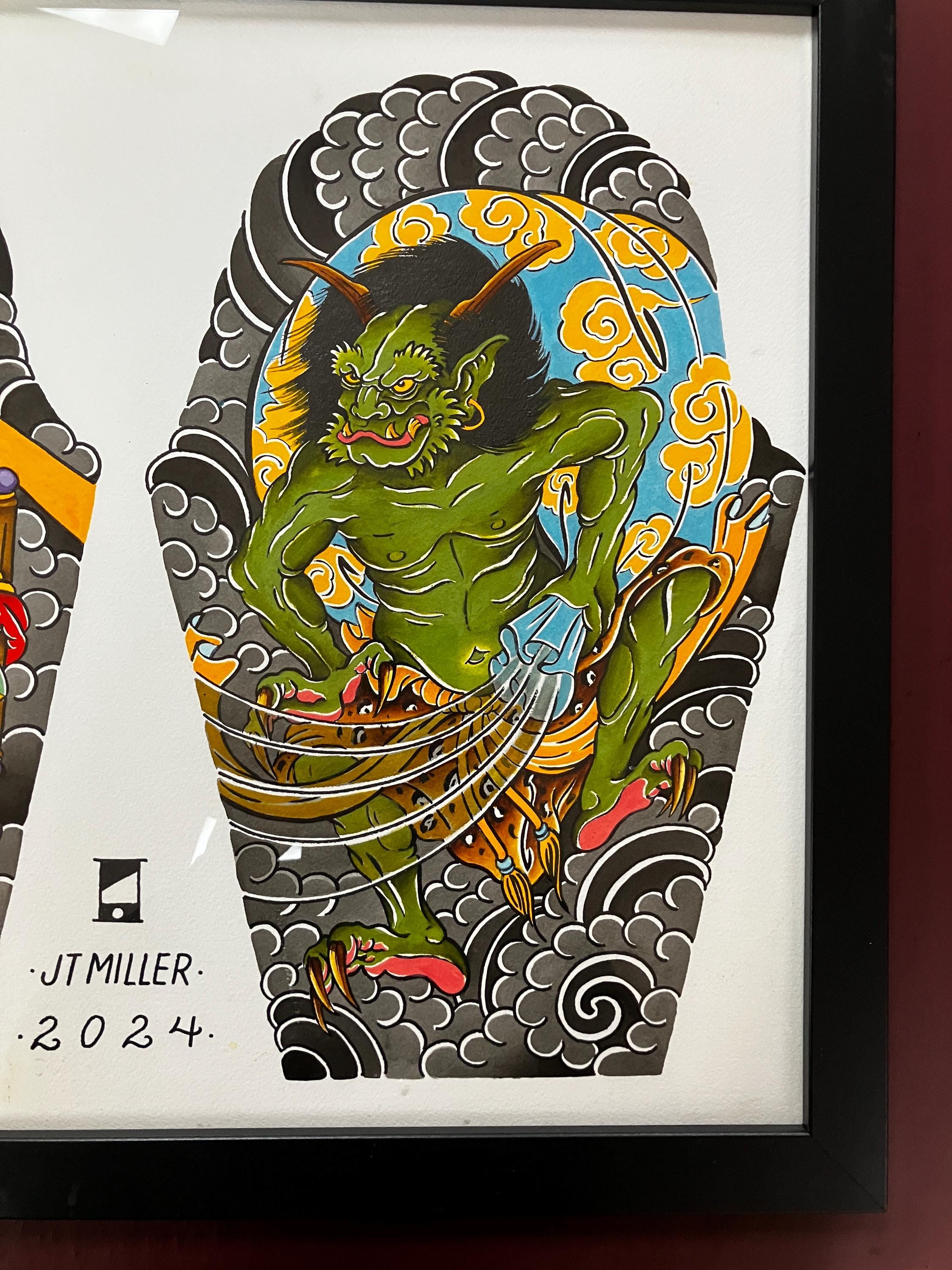 Fujin/raijin - Etsy
