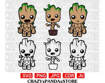 Download Baby Groot Svg Etsy