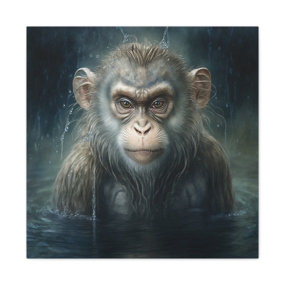 Water Monkey Year Zodiac Sign Painting Primate Ape Mythical - Etsy Water Monkey Year Zodiac Sign Painting Primate Ape Mythical - Etsy