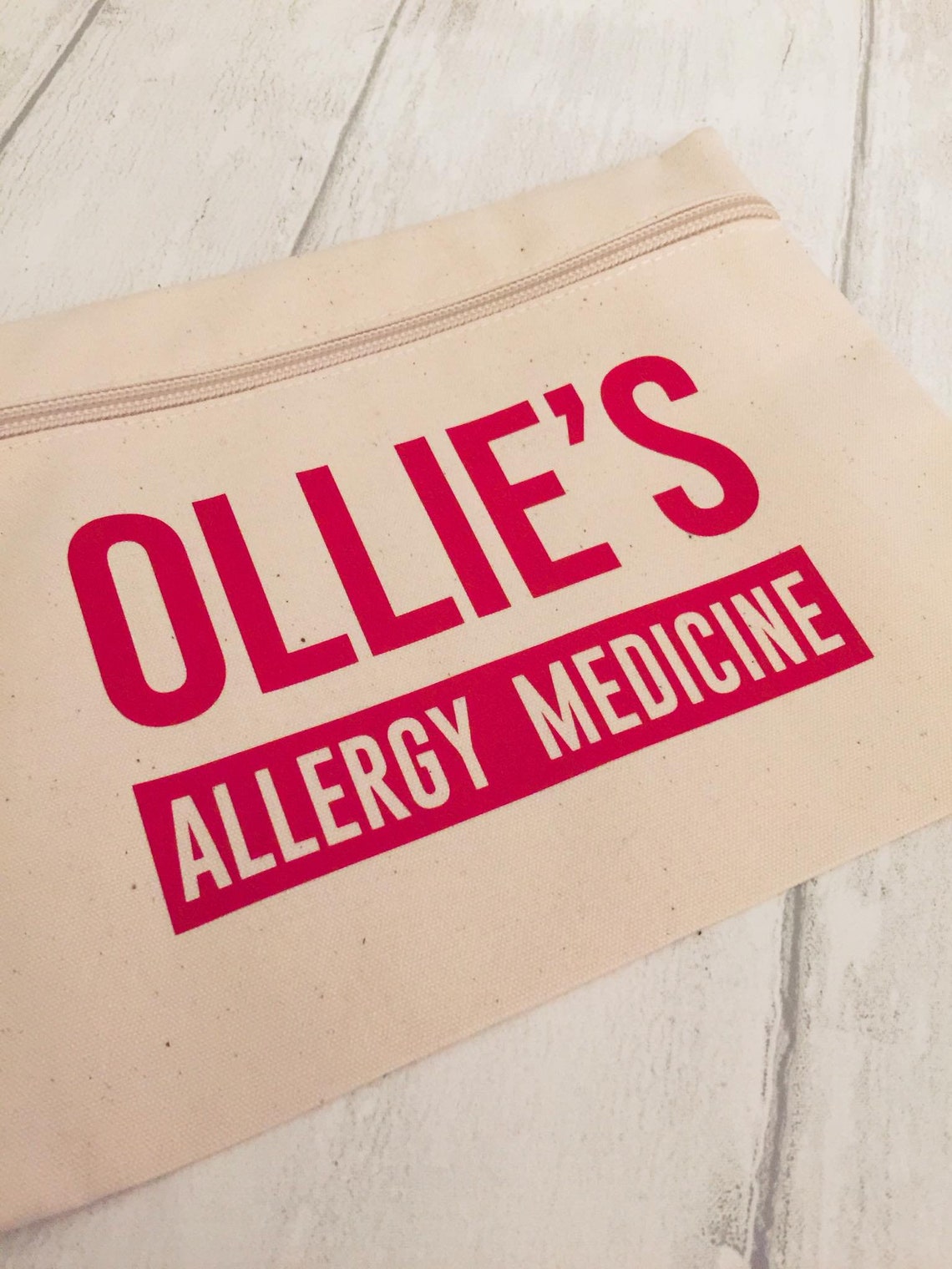 Personalised Medicine Bag Etsy