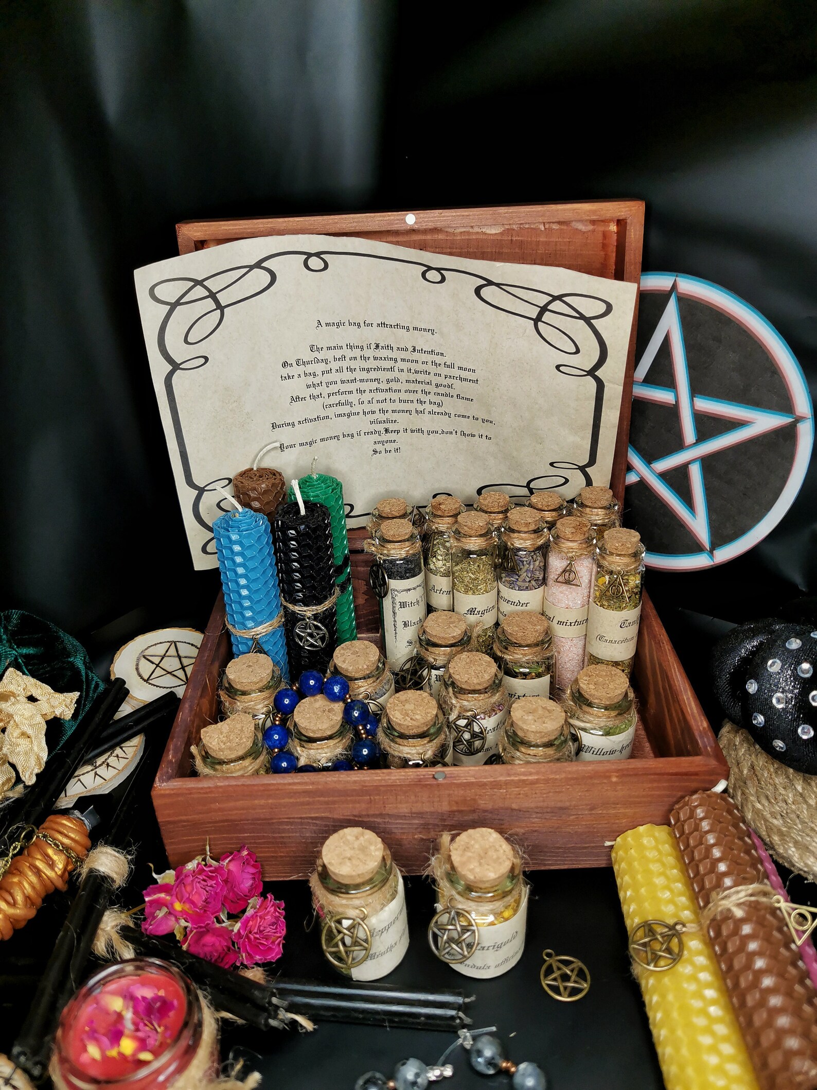 Witch mystery boxwitch kitspell candlesmoonstone Etsy