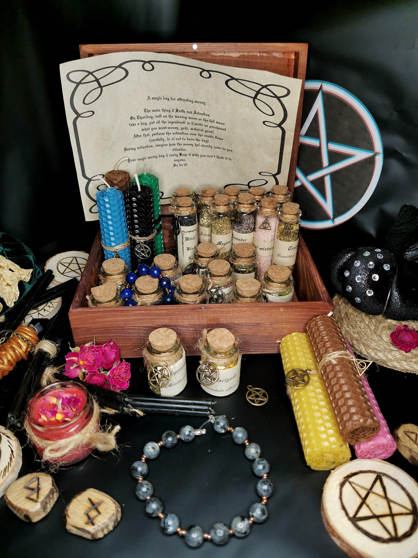 Witch mystery boxwitch kitspell candlesmoonstone Etsy
