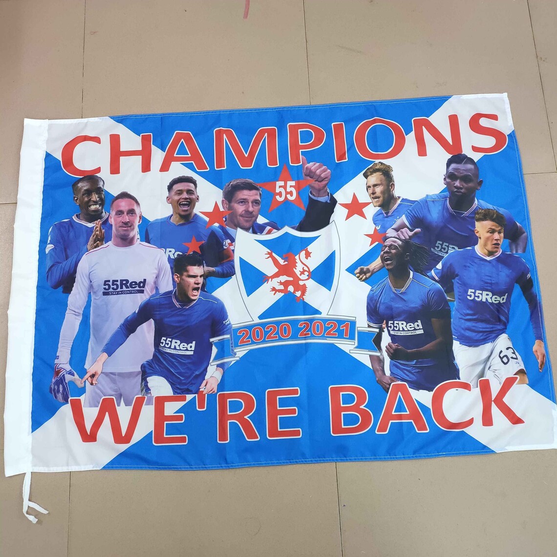 Glasgow Champions Of Scotland Flag 55 For Rangers Fans In Etsy