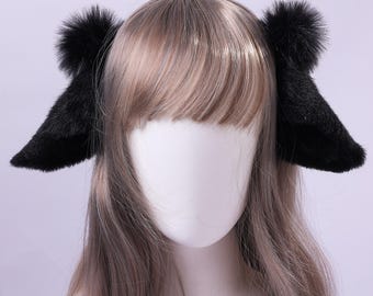 Handmade Faux Fur Lamb Ears: Petplay Cosplay  Animal Cosplay Halloween Gifts