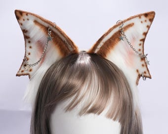 Animal Cosplay Faux Fur Shark Ears : Fox ears Handmade Halloween Gifts