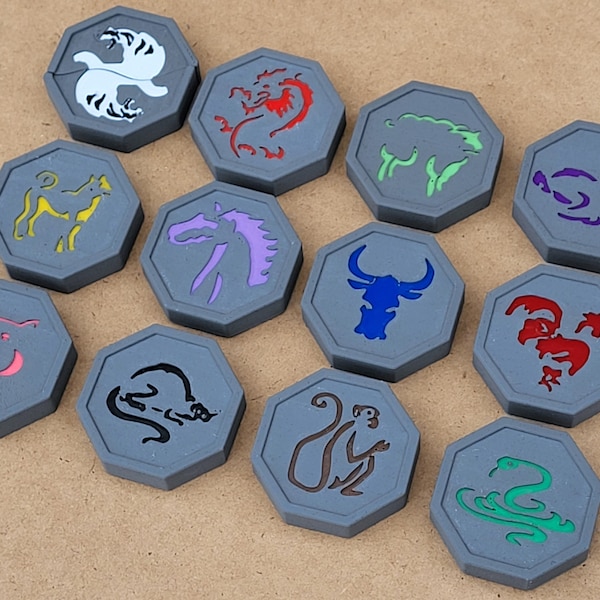 Les douze talismans - Jackie Chan Adventures Zodiac - magnétisé