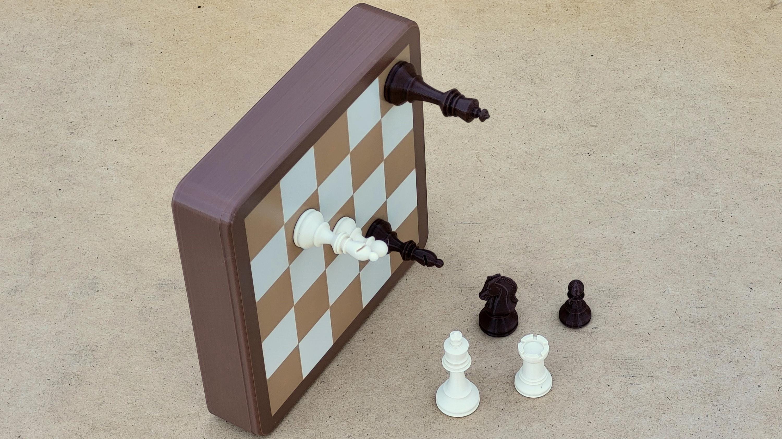 Ystmke Flying Chess - Magnetisches Reise-Schachspiel für Kinder & Erwachsene