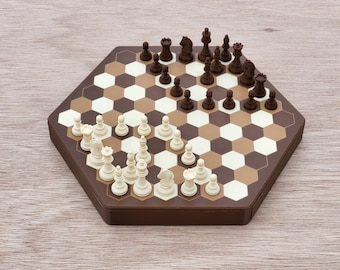 Hexagonal chess - Portable Magnetic Travel Set