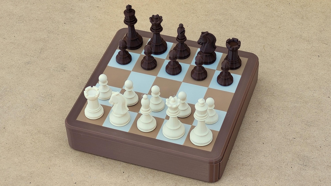 Vikutu Magnetisches Reise-Schachspiel – Faltbar, 5,9 Zoll, Kompakt Wie Ein Smartphone, Perfekt Für Unterwegs
