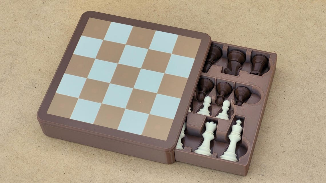Magnetic Minichess Set: 5x5 Travel Chess Variant - Etsy