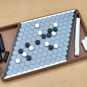 Hex, the connection game - magnetized portable set