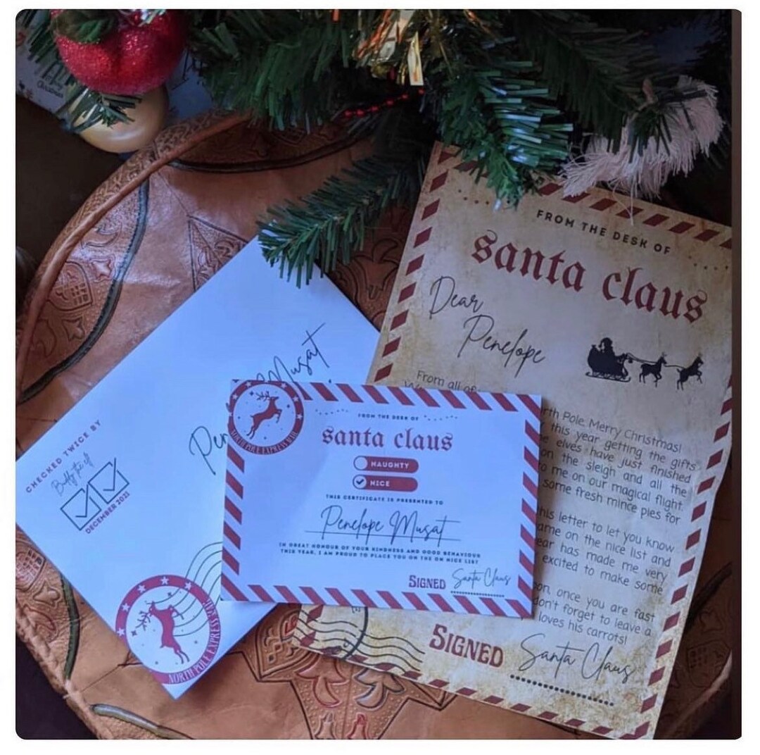 Letter From Santa Personalised Perfect for Children Etsy UK