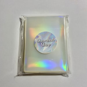 Mangas/protetor/porta-cartões holográficos com efeito arco-íris (Pokémon Kpop, BTS, Twice, NCT, Blackpink) Para álbuns + Fichários!