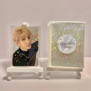 Stardust Holographische Fotokartenhüllen / Kartenschutz / Kartenhalter (Pokemon Kpop, BTS, Twice, NCT, Stray Kids, Blackpink) Für Alben + Ordner!