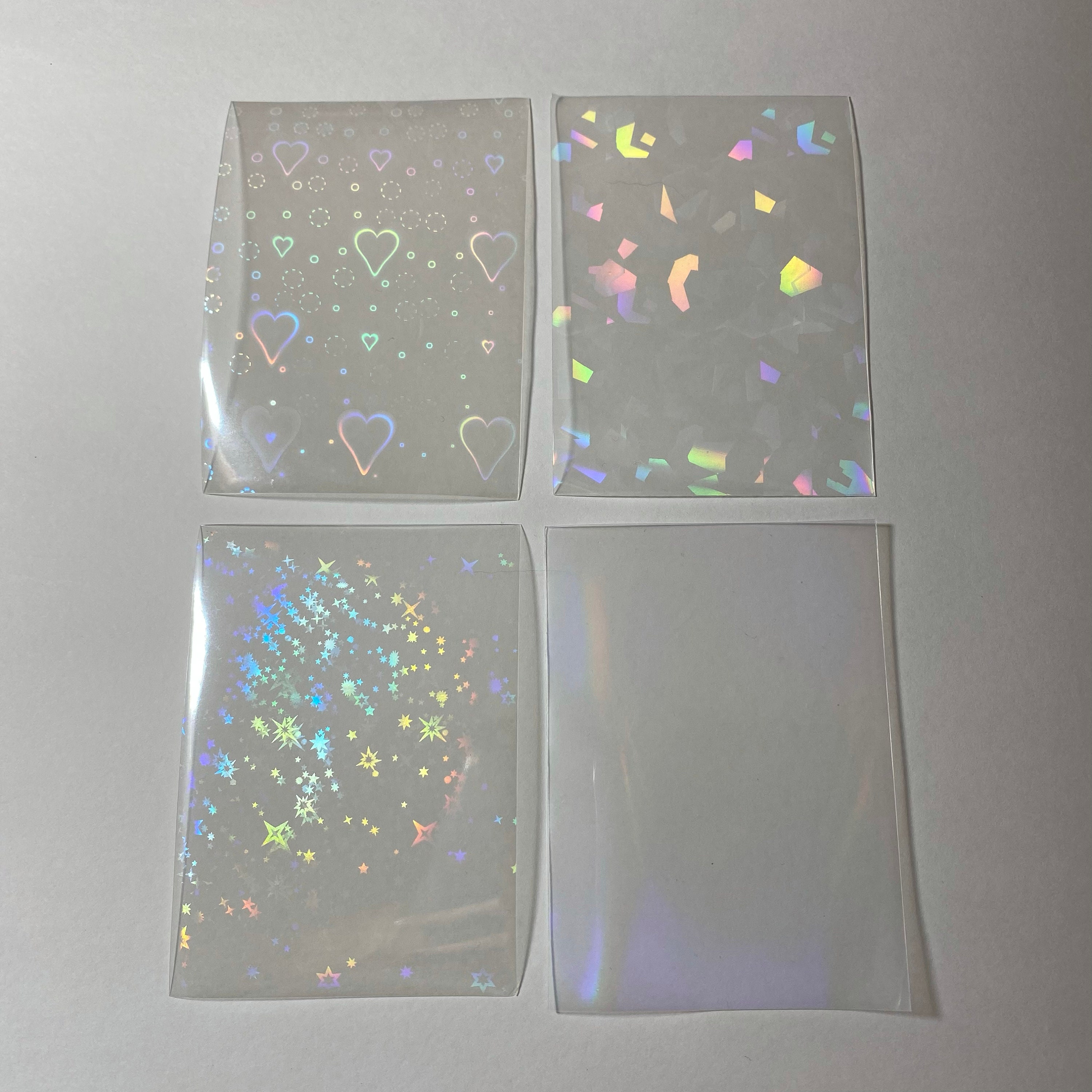 Holographic Card A4 Silver Rainbow Card Metallic Holographic Paper