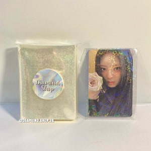Blossom holografische fotokaarthoezen/kaartbeschermer/houder (Pokemon Kpop, BTS, Twice, NCT, Stray Kids, Blackpink) voor albums + bindmiddelen!