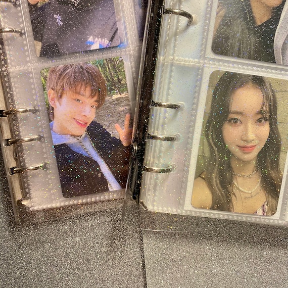 Album Classeur 4 Pochettes 50 Pages – Porte-cartes Kpop Felix, étanche, Couverture PU, Dragonne – Cadeau Collectionneur
