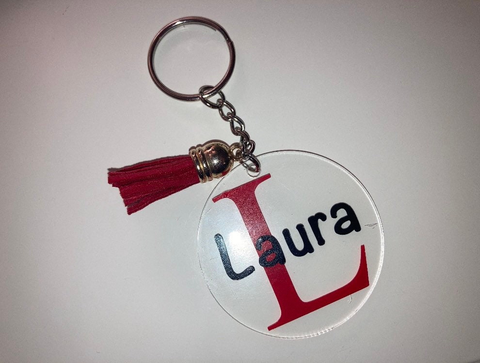 Clear key ring Etsy