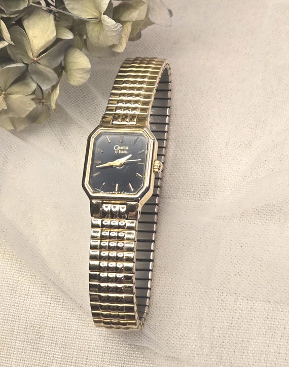 Vintage Caravelle by Bulova Watch Gold Tone Used Needs  display picture 1