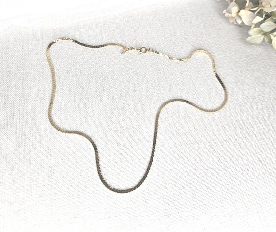 Vintage Monet Choker Chain Necklace Gold-Tone Classy Used Jewelry