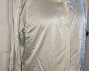 Katherine Hamnett 100% Silk Shirt. Size S. Navy Blue Unisex - Etsy