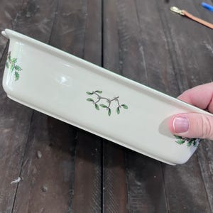 Spode Christmas Tree Rectangular Handled Baking Dish 12x9.5 Casserole Baker image 2