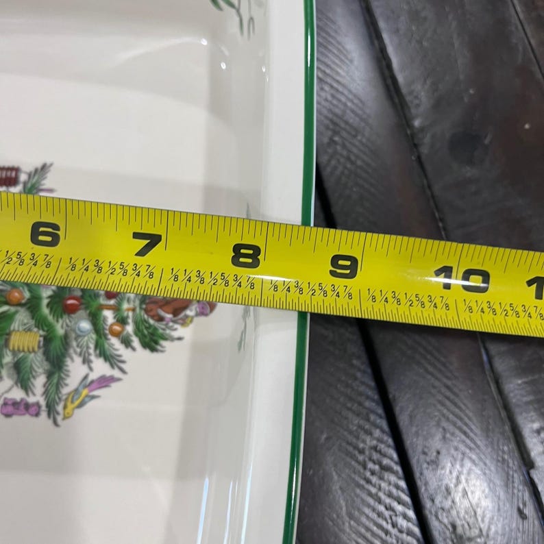Spode Christmas Tree Rectangular Handled Baking Dish 12x9.5 Casserole Baker image 6
