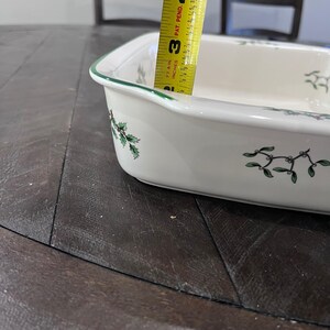 Spode Christmas Tree Rectangular Handled Baking Dish 12x9.5 Casserole Baker image 7