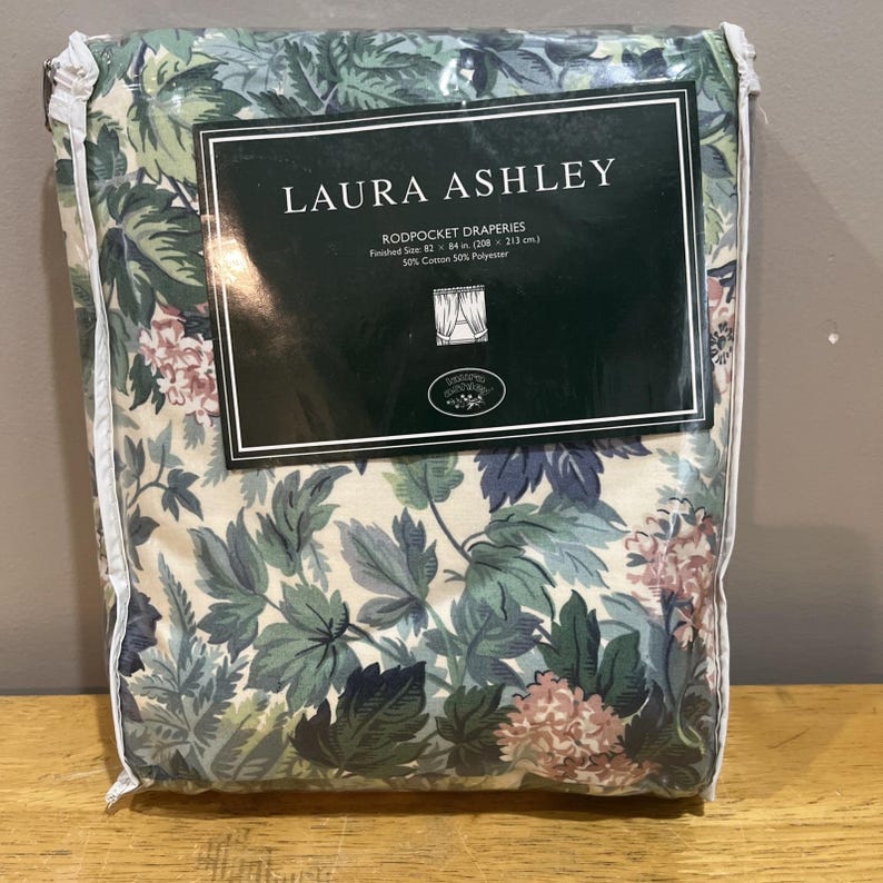 Laura Ashley Ashbourne Lined Rod Pocket Drapes - Thumbnail 2