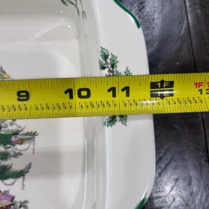Spode Christmas Tree Rectangular Handled Baking Dish 12x9.5 Casserole Baker image 5