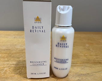 Vtg 1994 Avon Daily Revival Moisturizing Cleanser Dry Skin 6.75oz 90s Skincare