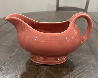 Fiesta Rose Pink Sauce Gravy Boat Homer Laughlin Company Vintage Fiestaware