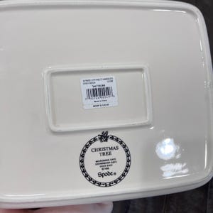 Spode Christmas Tree Rectangular Handled Baking Dish 12x9.5 Casserole Baker image 3