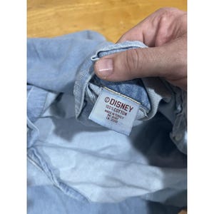 Funda nórdica vaquera de Mickey Mouse de VTG Disney Store, fundas de almohada bordadas tamaño queen, falda imagen 16