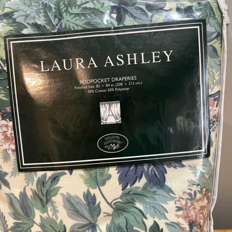 Laura Ashley Ashbourne Lined Rod Pocket Drapes