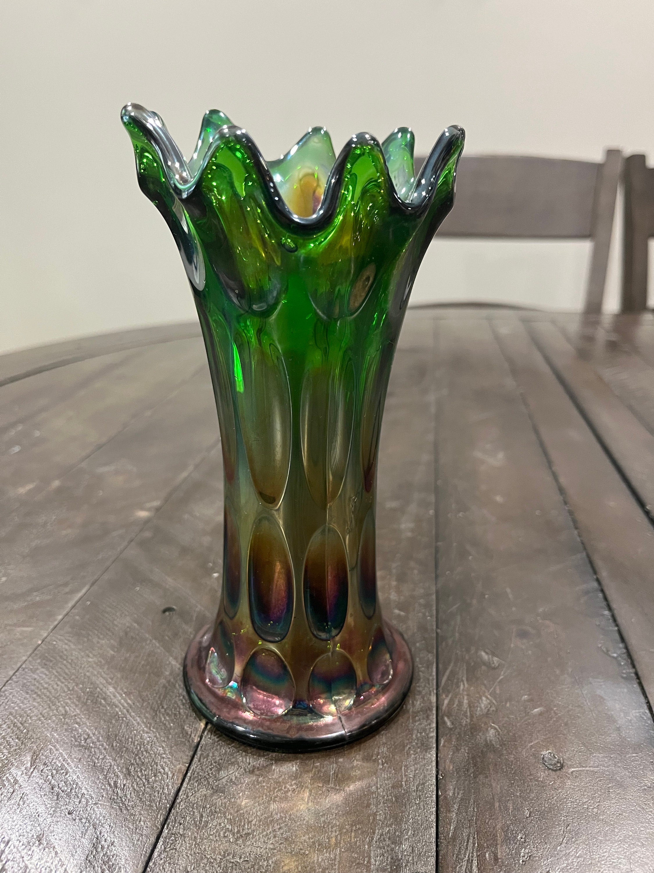 Fenton Carnival Vase - Etsy
