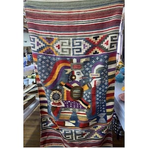 Vintage Peruvian Tapestry - Etsy