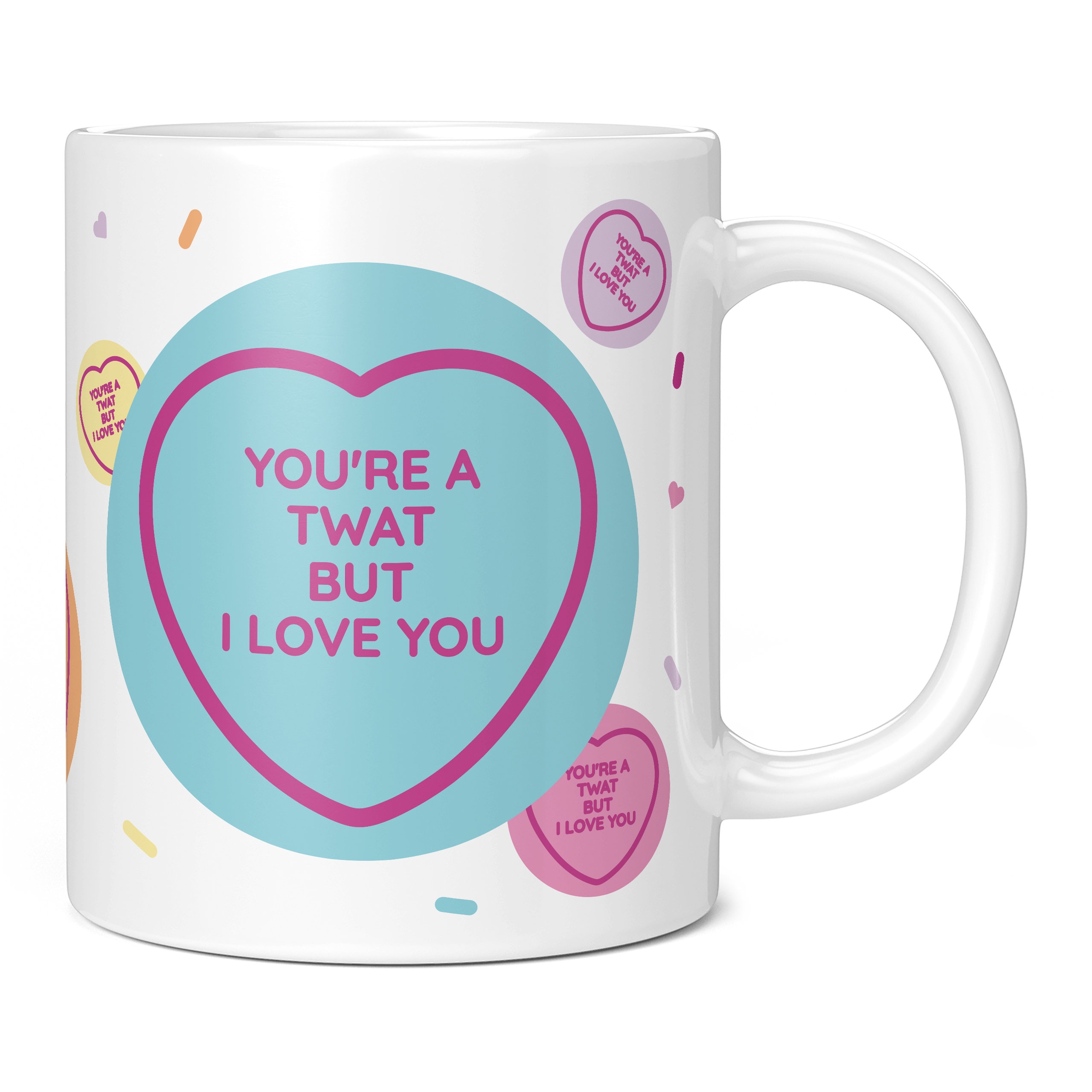 Personalised Funny Rude You're a Twat Valentines Day Tea Coffee Mug Gift Present
