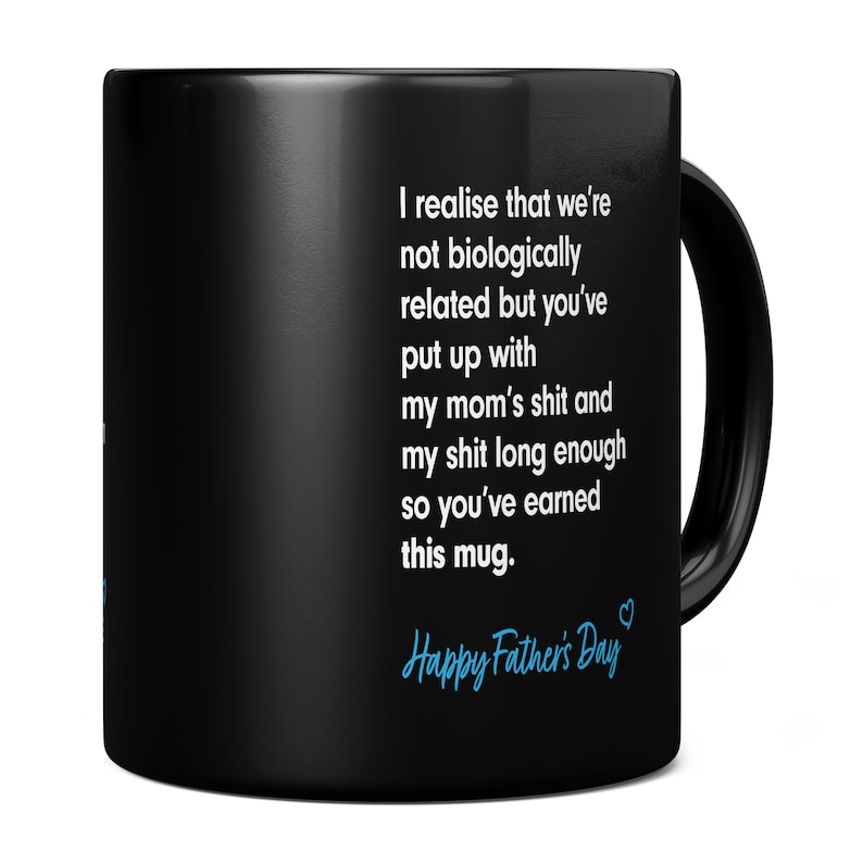 Step Dad Fathers Day Mug, Fathers Day Gift, Step Dad Gift, Funny Fathers Day Mug, Step Father Mug, Bonus Dad Gift, Stepfather Gift Idea image 2