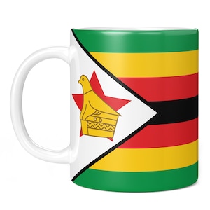Zimbabwe Full Wrap Flag 11oz Coffee Mug / Cup - Regalo di compleanno perfetto per lui o per lei / Regalo per uomini o donne