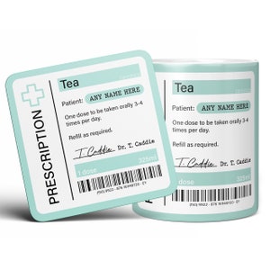 Prescription Tea Mug, Personalized Gifts, Custom Mug, Gifts For Women, Leaving Gift Work Colleague, Tea Cup Personalized, Nurse Gift, Unusal image 8