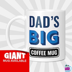 Grande tasse à café pour papa 20 oz, grande tasse pour papa, grande tasse à café, grande tasse, tasse à café en céramique, cadeau de fête des pères, très grande tasse, cadeau de papa