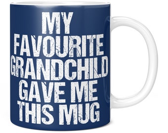 My Favourite Grandchild Gave Me This Mug, Grandad Mug, Grandad Gift, Grandad 60th Gift, Granddad Fathers Day Gift, Giant Mug, 70th Birthday