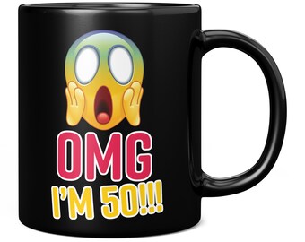Mug / tasse à café J'ai 50 ans de 11 oz - Idée cadeau parfaite pour un 50e anniversaire pour lui | Cadeau pour homme ou femme