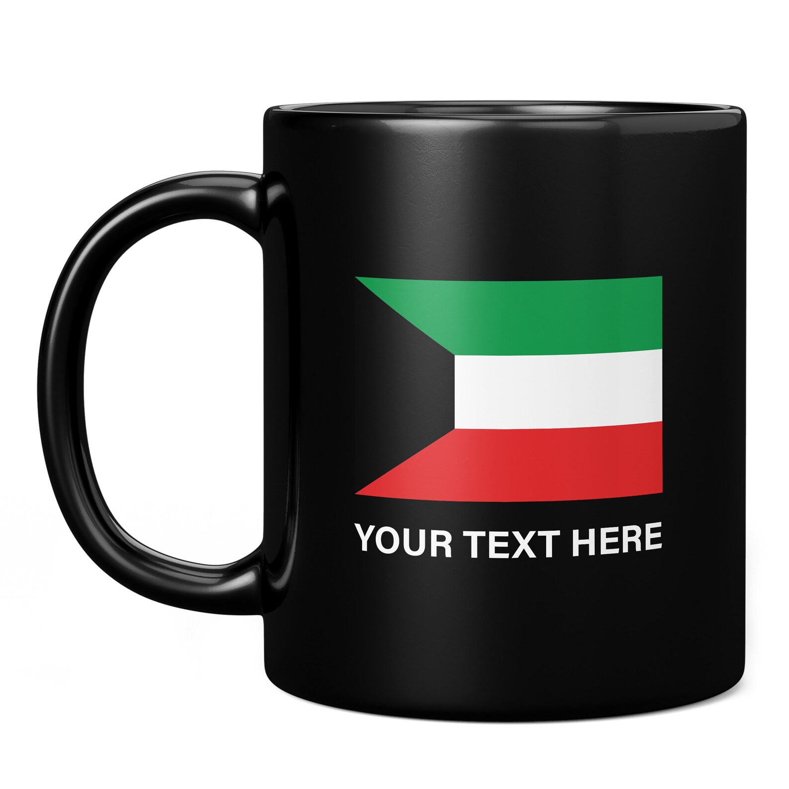 Kuwait Flag With Custom Text 11oz Coffee Mug / Cup Perfect Etsy UK