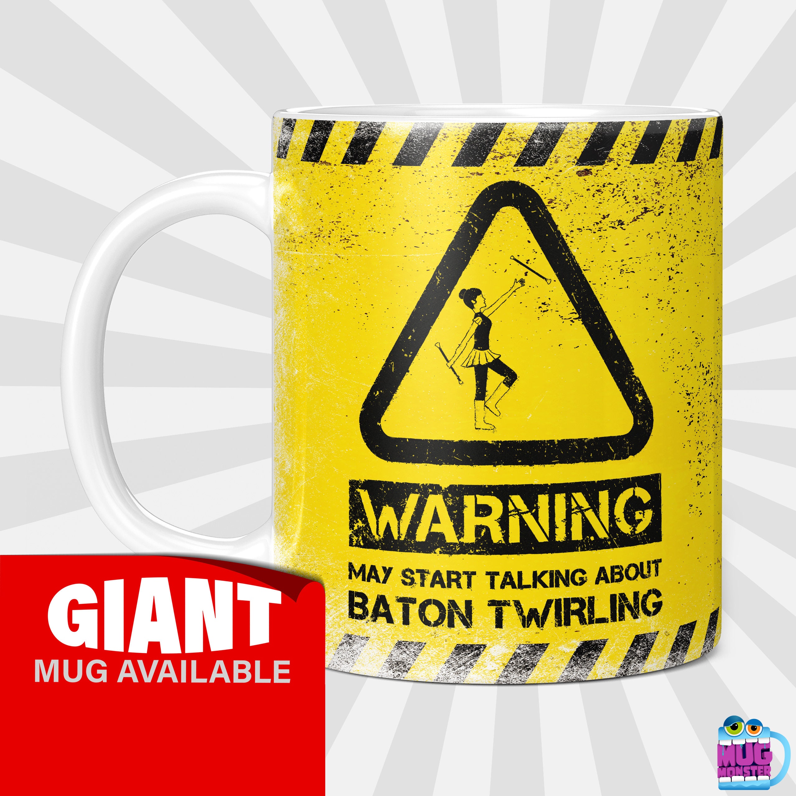Baton Twirling Mug / Regalo divertido de Baton Twirler para ella