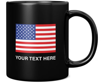 Vlag van de Verenigde Staten van Amerika mok, USA vlag koffiemok, 4 juli mok, Independence Day mok, patriottische Amerikaanse mok, gepersonaliseerde mok