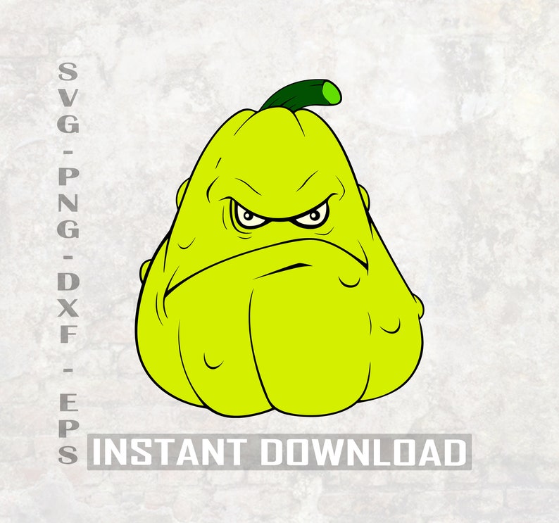 Download Scan Cut Files Plants Vs Zombies Svg Squash Svg Svgpngdxf Silhouette Files Art Collectibles Drawing Illustration Vadel Com